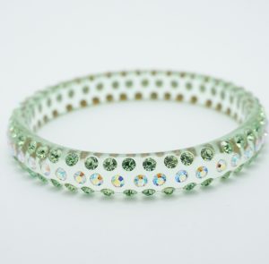 Green Crystal Clear Bracelet