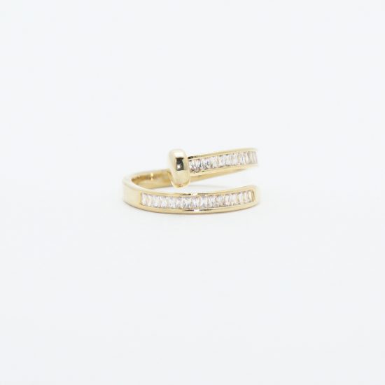 Nail Wrap Ring in Gold