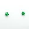 Bow Green Stud Earrings