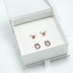 Rudolph and Wreath Earring Set