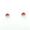 Santa Hat Stud Earrings in Red