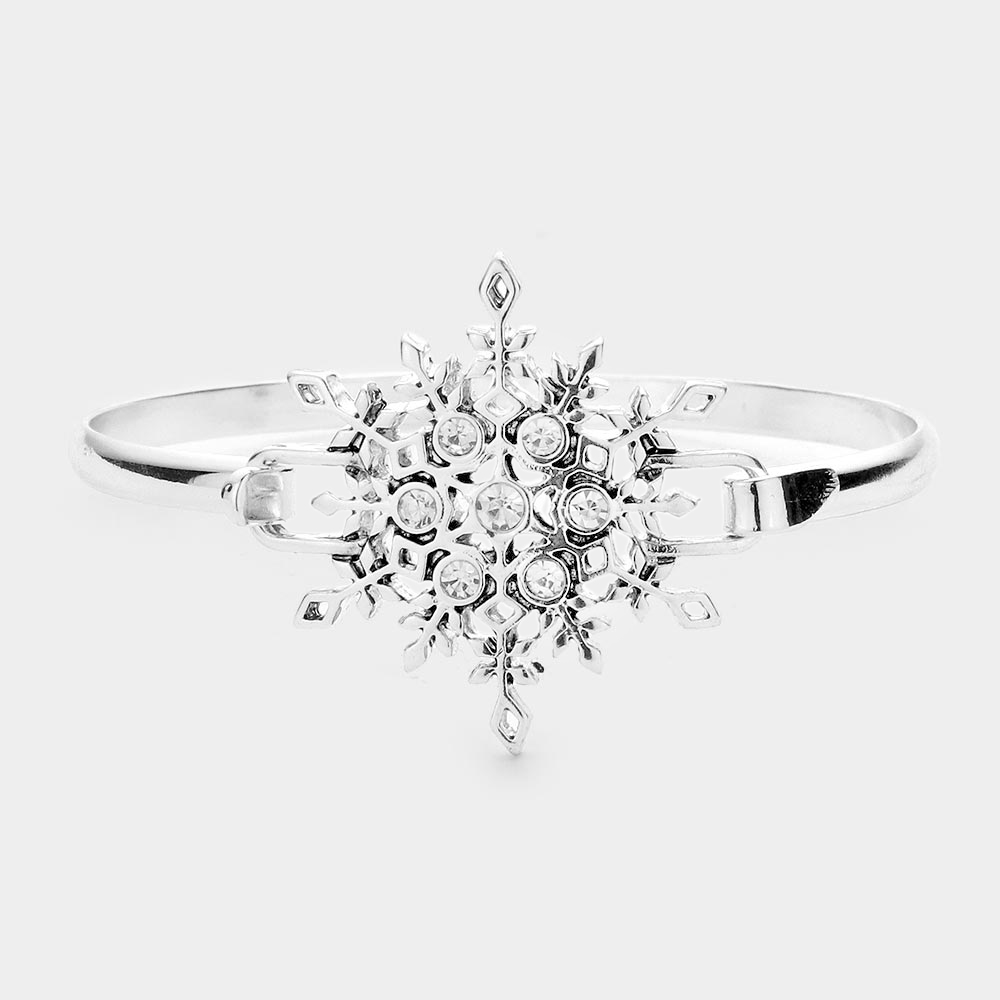 Crystal Snowflake Hook Bracelet
