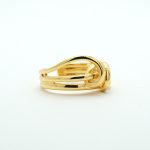 Adjustable 18k Gold Dipped Wavy Ring
