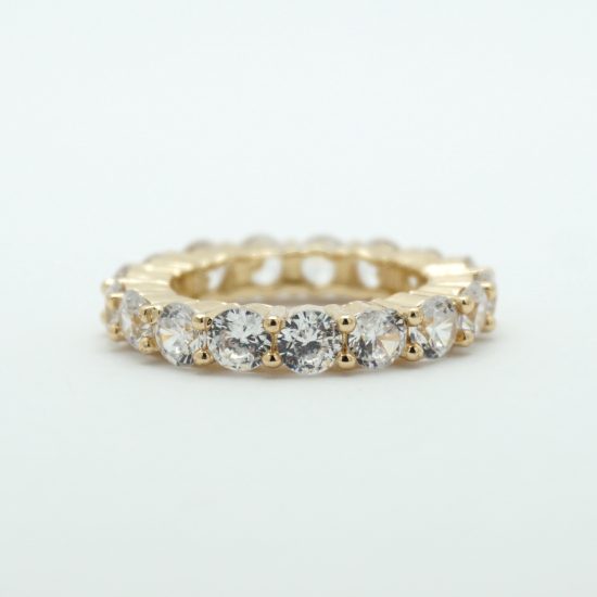 Wide Eternity Band Ring in Gold
