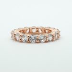 Wide Eternity Band Ring in Rose Gold