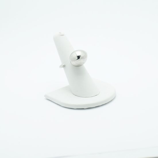 Adjustable Teardrop Ring in Silver