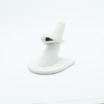 Adjustable Teardrop Ring in Silver