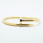 Nail Bangle Bracelet Gold